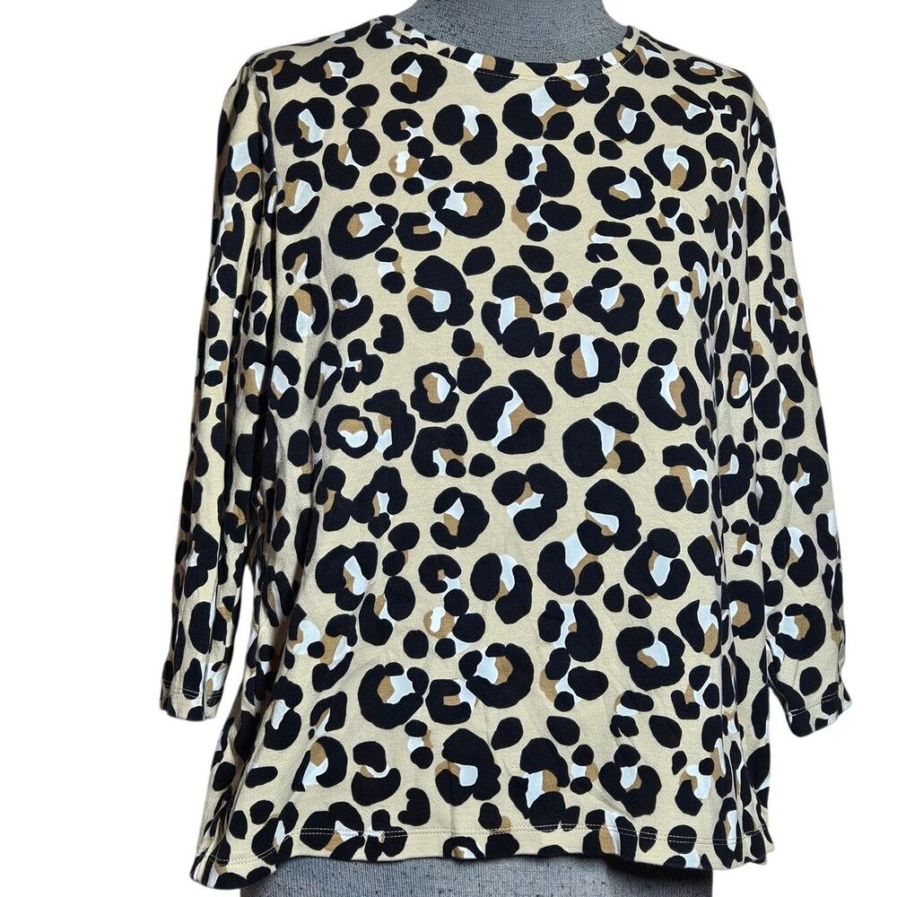 Animal Print Cotton Top Size Medium